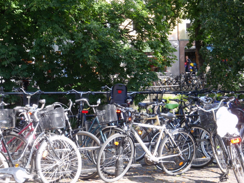 Uppsala: Bicycles, Cyclists and Bike Parking.